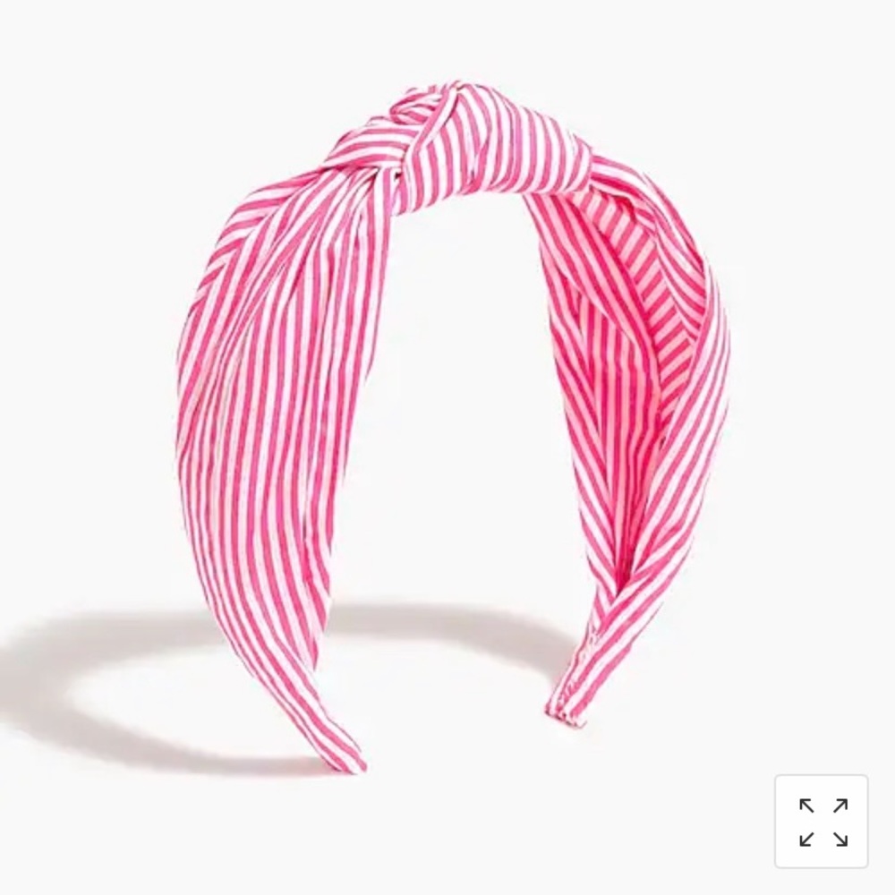 2/$20 JCrew Factory Pink Striped Knot Headband